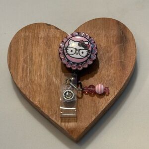 Pink Hello Kitty Badge Reel
